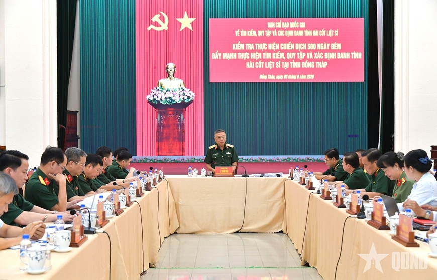 Thượng tướng Lê Quang Minh: Ban Chỉ đạo 515 tỉnh Đồng Tháp phải vào cuộc với quyết tâm chính trị cao nhất